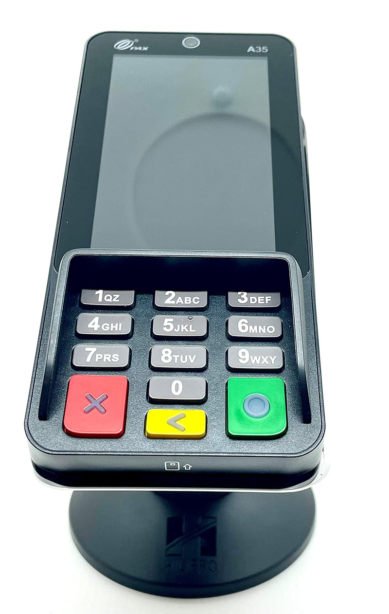 Swivel Stand for Pax A35 Credit Card Machine Terminal Pin pad - Complete Kit - Sturdy and Durable - 4.7" Tall, Swivels and Tilts