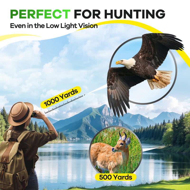 [AUSTRALIA] - Compact Binoculars for Adults and Kids with BAK4 Prism,15x25 FMC Lens Waterproof Binocular with Low Light Vision,Small Binoculars for Cruise Ship Bird Watching (Green) Green 