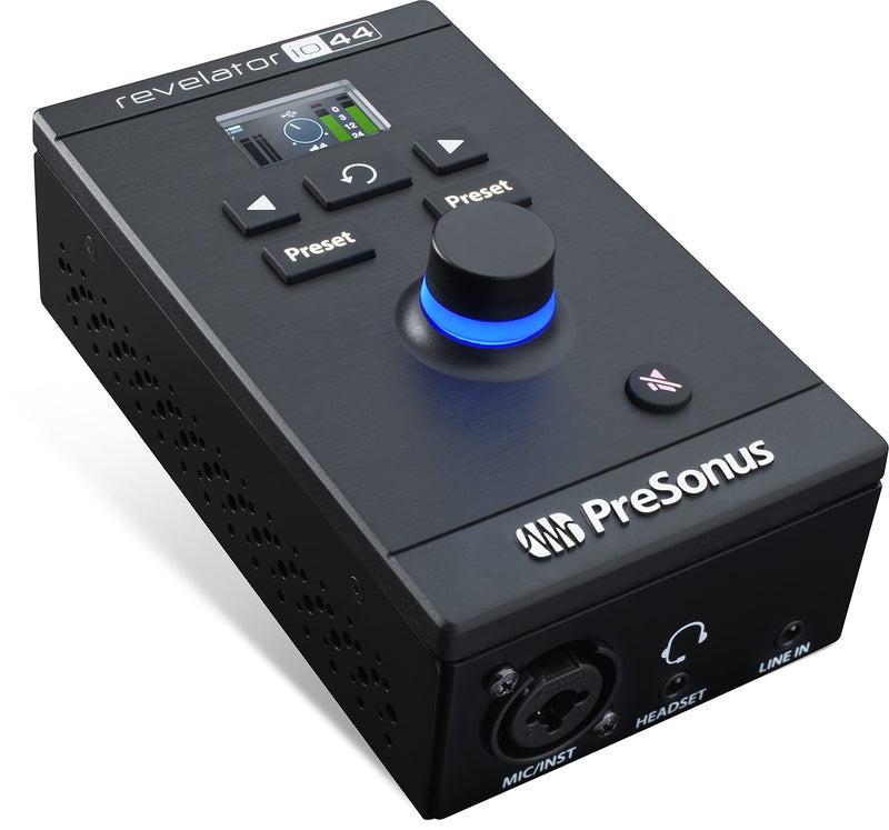 PreSonus Revelator io44 USB-C Audio Interface for music production and streaming with built-in mixer and easy-to-use effects presets plus Studio One DAW Recording Software Revelator io44 USB-C Interface