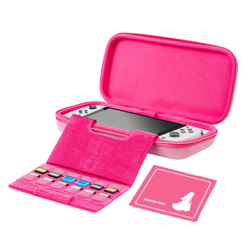 R.D.S. INDUSTRIES, INC. – Game Traveler Licensed Deluxe Travel Case for Nintendo Switch, Nintendo Switch 2, OLED, Princess Peach (PP12)