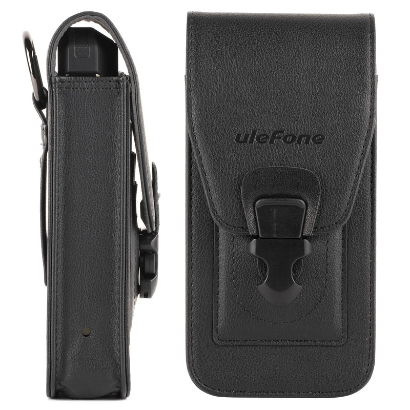 Ulefone Armor 24/Rugking 5 Pro Holster, Multi-Purpose Leather Phone Holster with Belt Clip, Flip Case for Ulefone Armor 24/Rugking 5 Pro, ID Card Holder Pouch