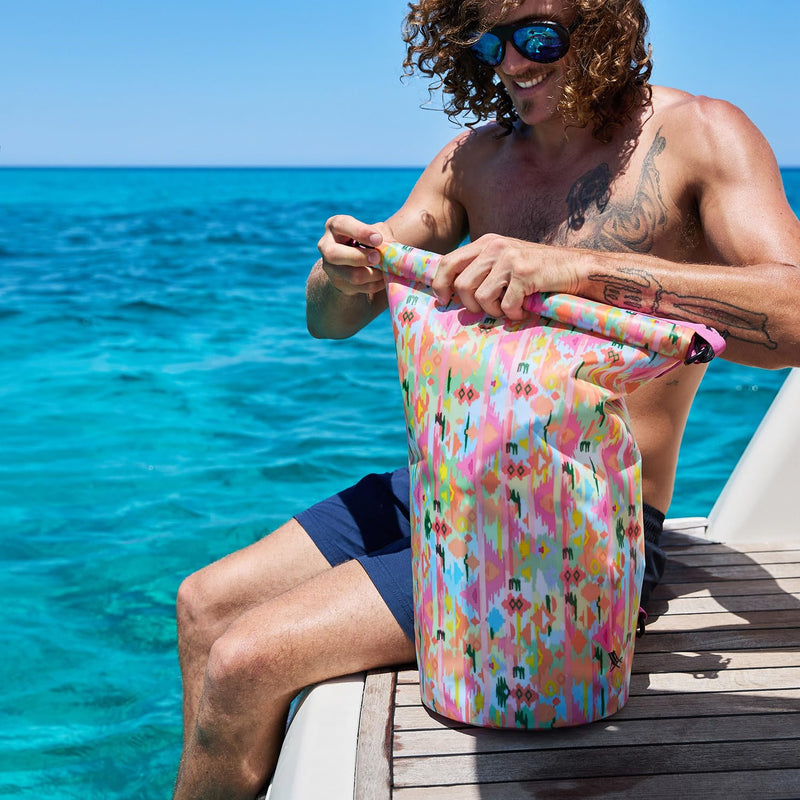 Dock & Bay Medium Waterproof Dry Bag - 20L, IP66 Waterproof Bag, Lightweight - Ibiza Glow
