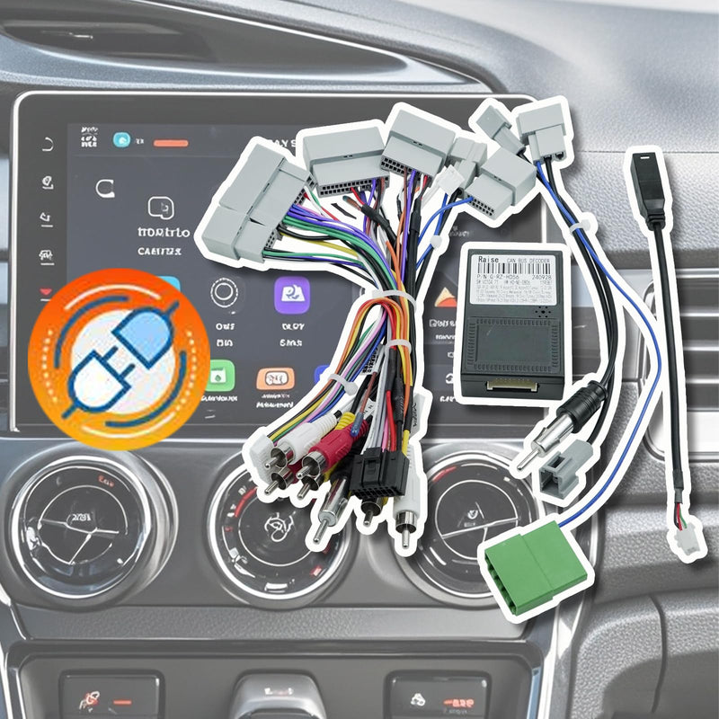 16pin Car Radio Stereo Power Retrofit Wiring Harness Cable Adapter Fit for Honda Civic 1.5T 2016-2021 CRV CR-V 2017-2022 Breeze 2020 Support Factory Camera Steering Wheel Control USB and AUX | Fit for Honda Civic 1.5T 2016-2021 CRV CR-V 2017-2022 Breez...