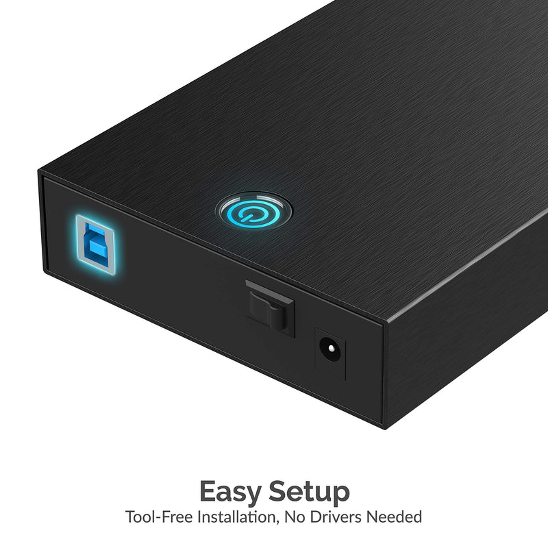 Sabrent USB 3.0 Tool-Free Enclosure + 36W 7-Port USB 3.0 Hub with Individual Power Switches