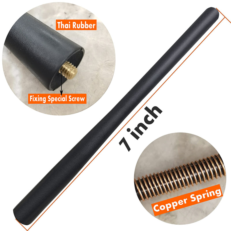 [AUSTRALIA] - Toyota 7 Inch Rubber Antenna - RAV4 (2008-2016, EV 2012-2013), Car Wash Proof, Internal Copper Coil Mast Replacement 