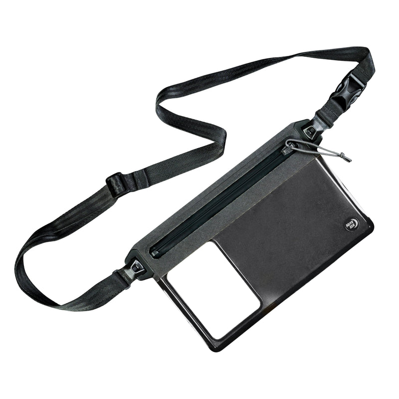 Nite Ize RunOff Waterproof Phone Belt Pouch - Adjustable Waterproof Belt Pouch for Phones & Other Essentials - Clear & Touchscreen-Friendly - Uses Silent TRU Zipper Technology Smooth Zipper