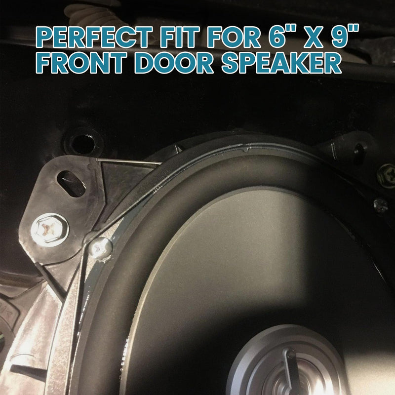 6×9 Inch Front Door Speaker Spacer Bracket Adapter for Select 2003-2014 Toyota Camry/Avalon/ 4Runner Lexus Gx/Rx, 6×9” Speaker Ring Adapter Solid Plastic Aftermarket Speaker Adapter