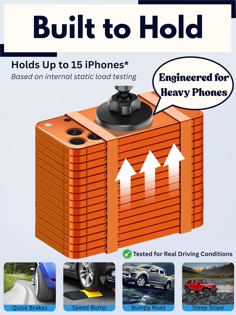 Cup Phone Holder for Car, Magnetic – Compatible with MagSafe, Secure Magnetic Mount, Stability-Enhanced Expandable Base, Flexible Reinforced Gooseneck, Works with iPhone, Galaxy, Pixel [Not Charger] Car Cup Holder