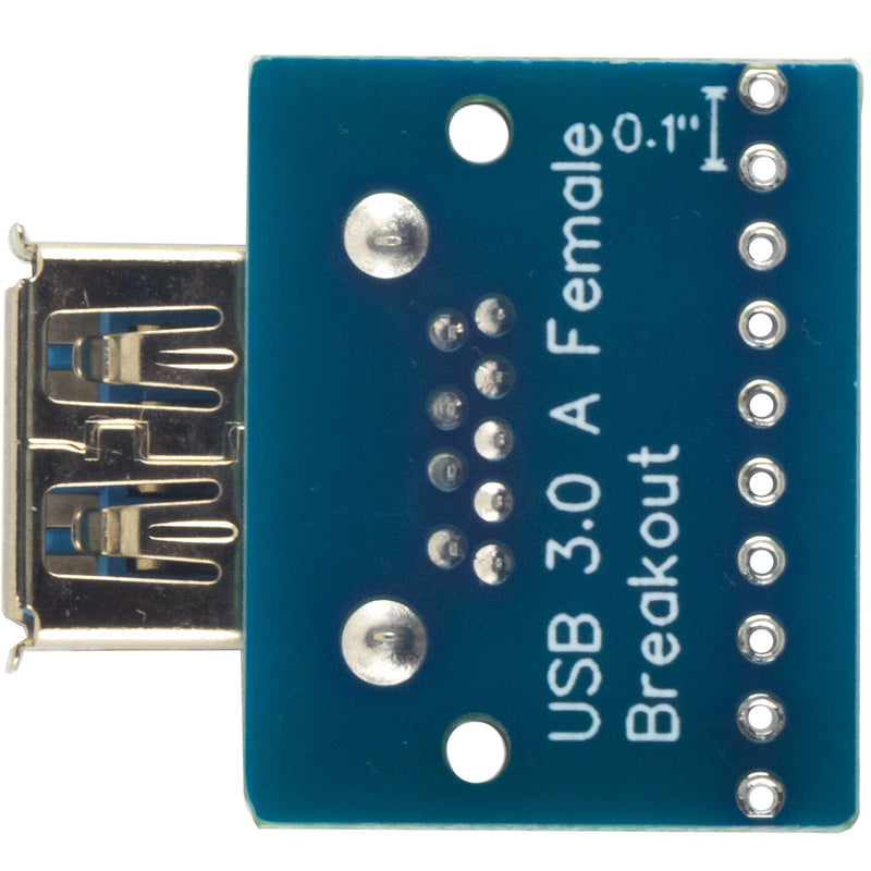 [AUSTRALIA] - 4pcs USB 3.0 Type A Male and Female Breakout Board, 10Pin, 2.54mm / 0.1" Pitch, Quickly and Easily Install 