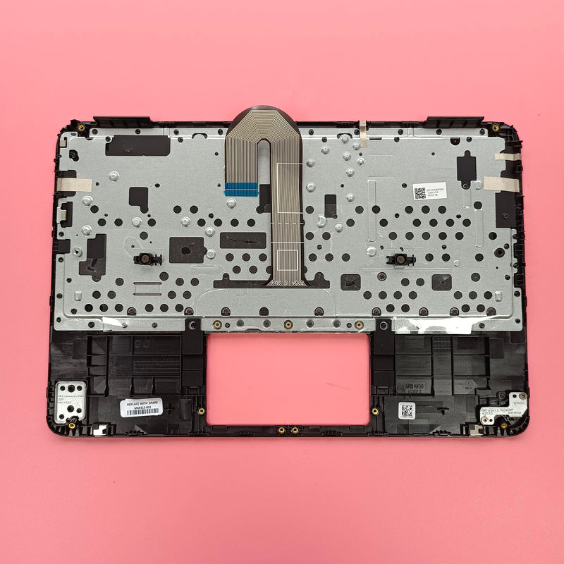 LTPRPTS Replacement Laptop Upper Case Palmrest Keyboard Assembly Part for HP Chromebook X360 11MK G3 EE M49312-001 Black