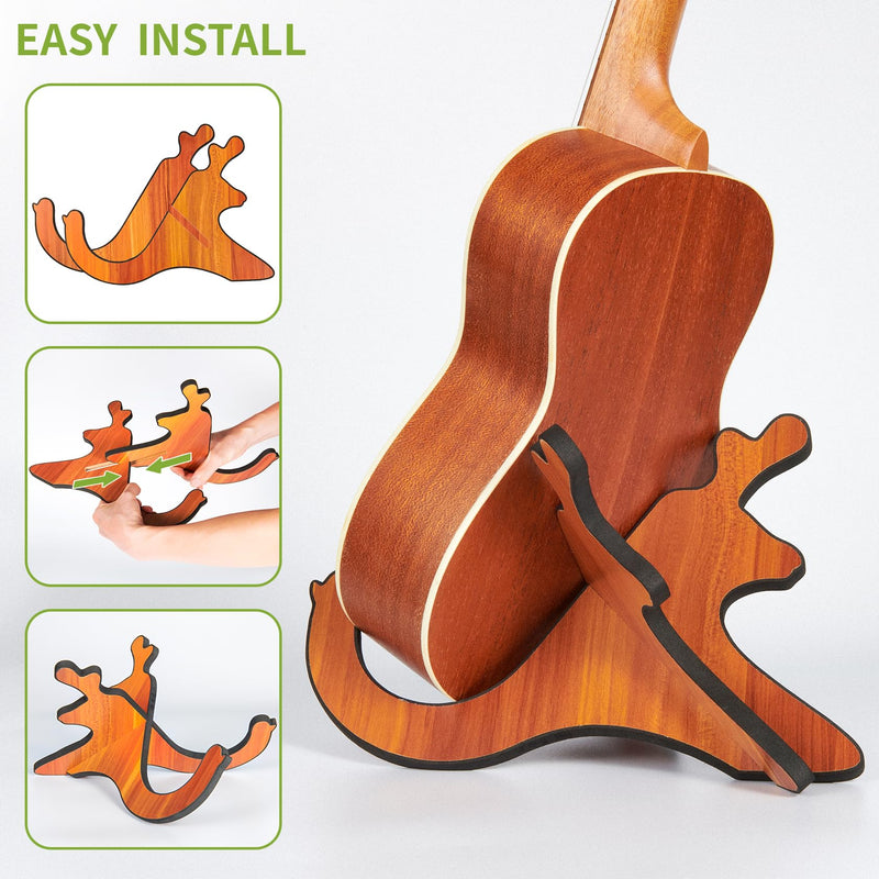 Ukulele Stand Instrument Stand - Ukelele Holder Accessory for Alto Soprano Concert Tenor, Mandolin,Violin and Banjo