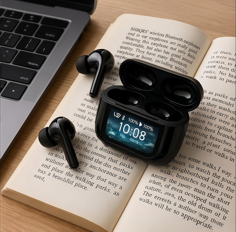 Wireless Bluetooth Earphones, AI Bluetooth Wireless Earbuds, Active Noise Cancelling Earphones, Real-time Translation Earphones, high Fidelity Sound Quality Function White band translation