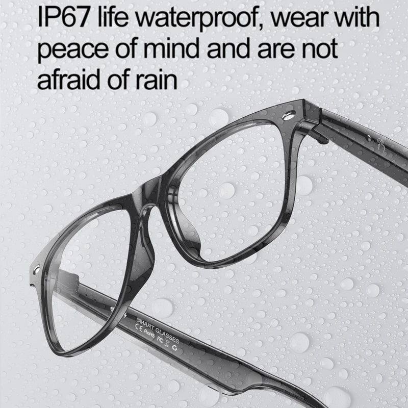 AI Translation Glasses,Smart Glasses for Men & Women with ChatGPT,164-Language & AI Real-time Translation , 7 Day Ultra-Long Standby,UV400 Blue-Light Blocker,Waterproof,Voice-Assistant AI Glasses