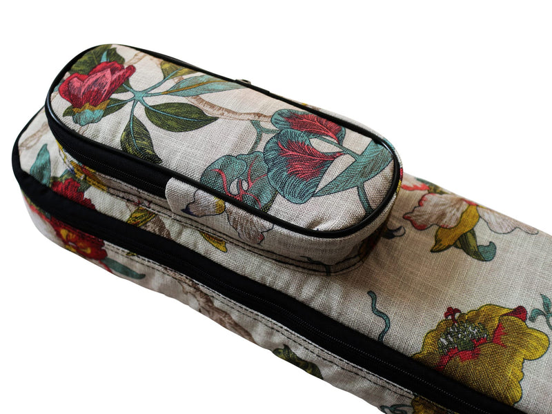 MUSIC FIRST Original Design 0.65" (16mm) Thick Padded Linen American Pastoral Style 5-string Banjo Case, Banjo Gig Bag (Fit for Overall Length 38 inch / 96~97cm Full Size Banjo)