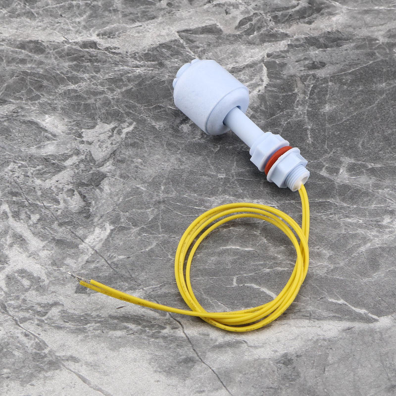 YINETTECH Pack of 2 Liquid Level Sensor PP Float Switch Float Sensor Switch with Wire Plastic Small Float Switch for Water Dispenser Water Heater Humidifier