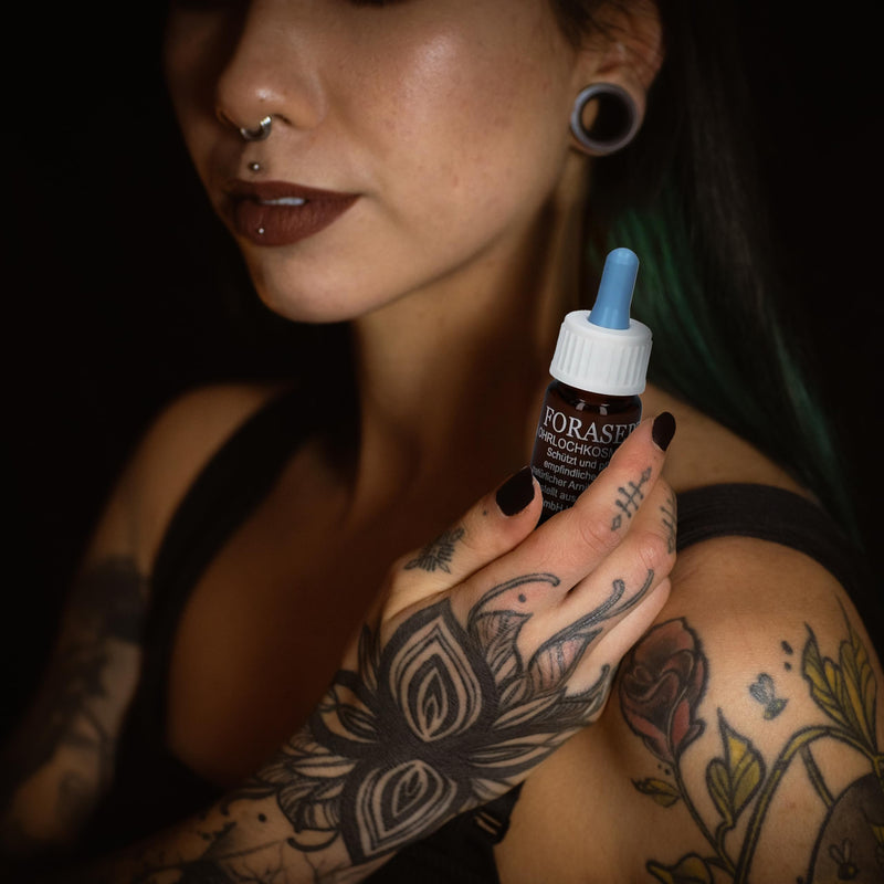 [AUSTRALIA] - Forasept Ear Piercing Cosmetic Solution, Set of 3, 3 x 7.5 ml, Antiseptic Piercing Care for Quick Healing and Hygienic Cleaning, Sterile Disinfectant Solution for Healthy Ear Holes and Piercings 