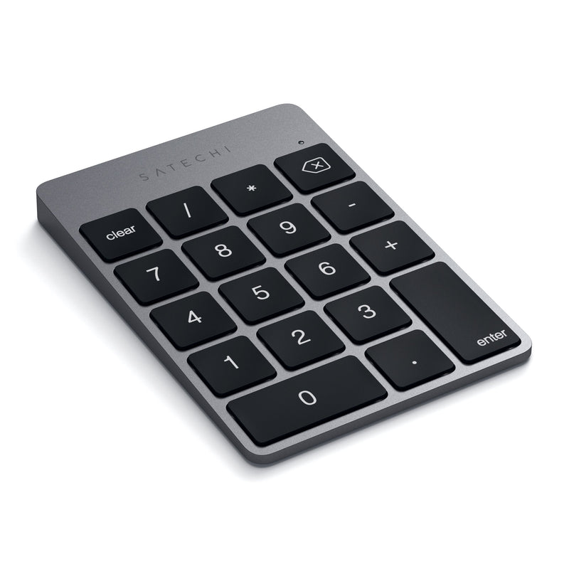 Satechi Slim Aluminum Bluetooth Wireless 18-Key Keypad Keyboard Extension - Compatible with 2017 iMac, iMac Pro, MacBook Pro, MacBook, iPad, iPhone, Dell, Lenovo and More (Space Gray) Space Gray