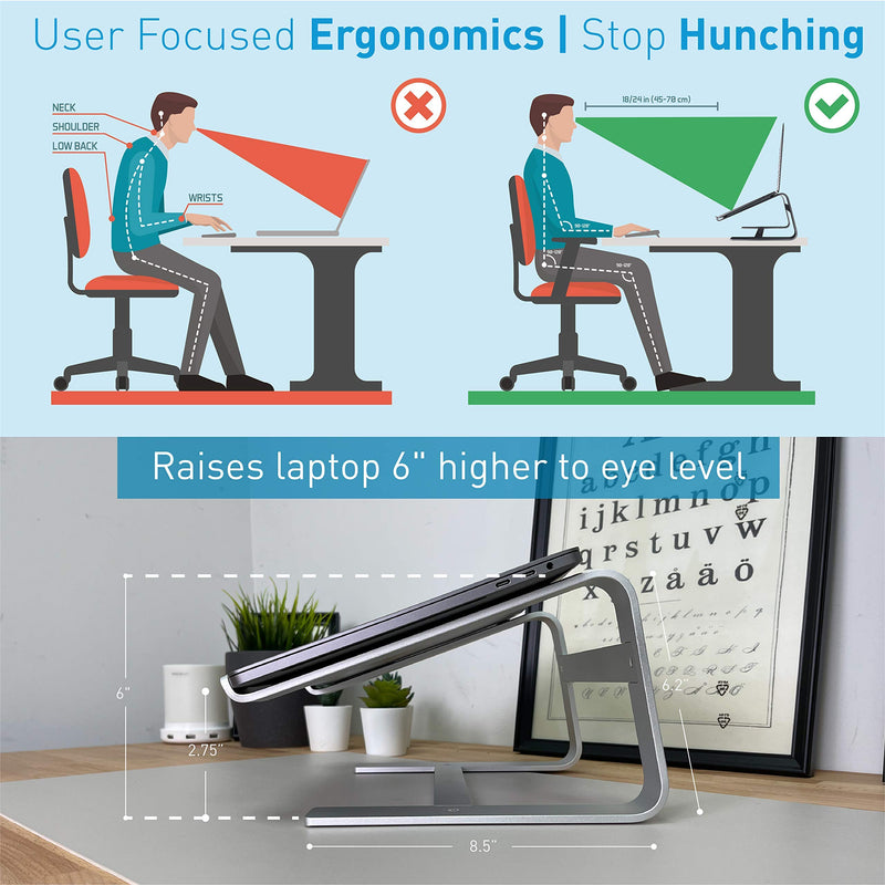 Macally Mini Keyboard and an Ergonomic Laptop Stand, Excellent MacBook Accessories