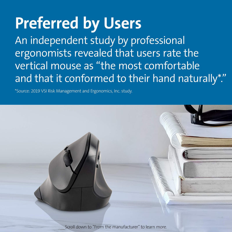 Kensington Ergonomic Vertical Wireless Mouse (K75575WW)
