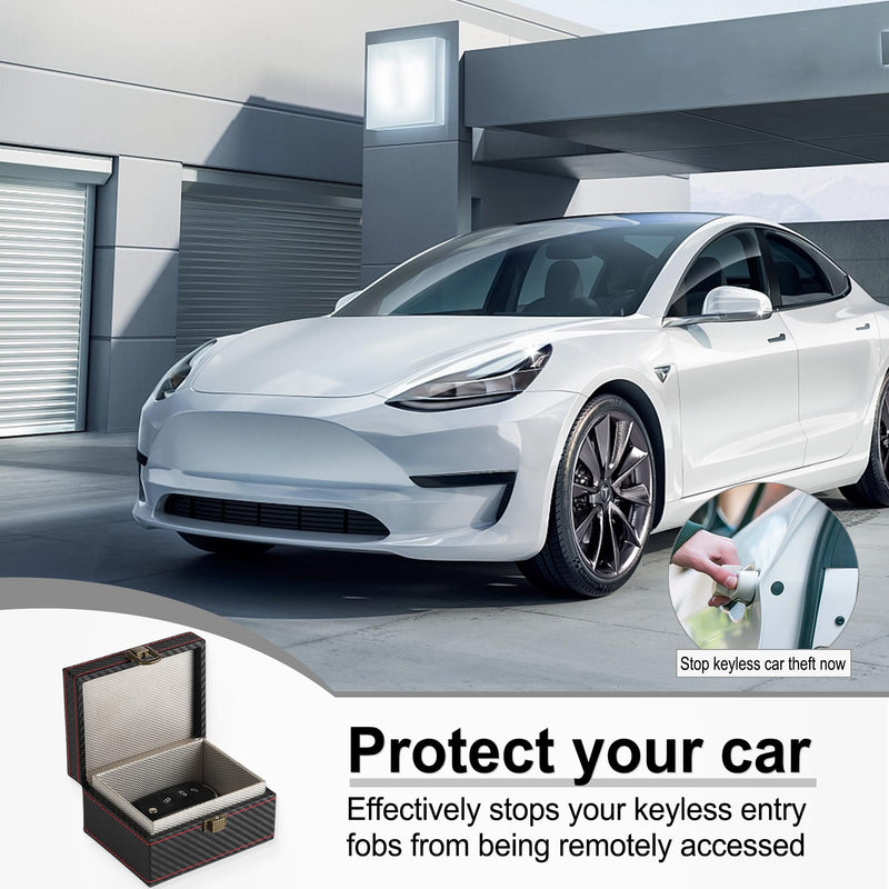 Amiss Faraday Box Signal Blocking Box for Car Key, Faraday Key Fob Protector RFID Blocking Cages, Keyless Entry Car Protector Faraday Box - Small 4.5*3.5*2.5in（Small ）