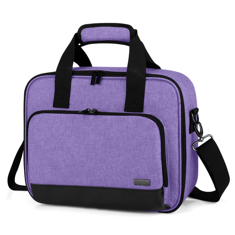 Luxja Projector Case, Projector Bag with Accessories Storage Pockets (Compatible with Most Major Projectors), Medium(13.75 x 10.5 x 4.5 Inches), Purple