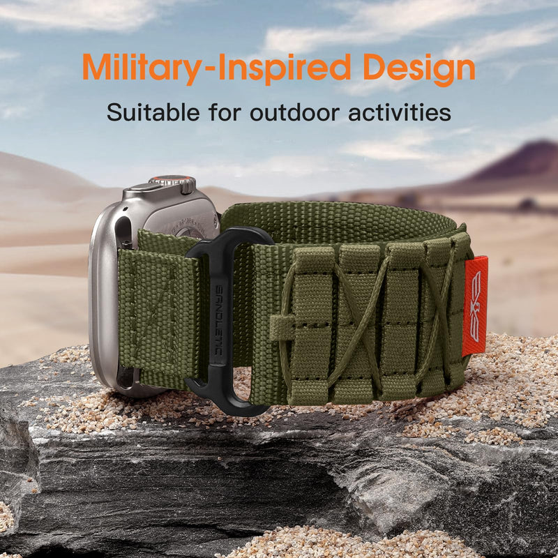 Bandletic Nylon Band and Fidlock Mag Strap Compatible with Apple Watch