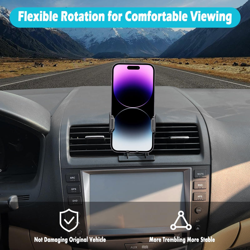 Car Phone Holder Fits for Honda Accord 2003-2007,7th Gen Accessories,Thick Cases Friendly,Cell Phone Mount for 4.7-7 in Phones,360 Degree Rotation,Easy to Install