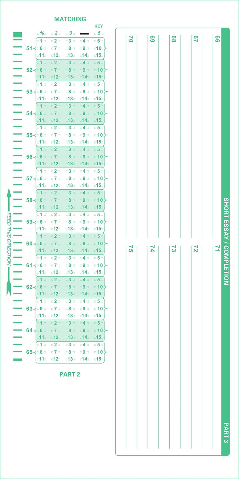 TEST-883E 883 E Compatible Testing Forms (100 Sheet Pack)