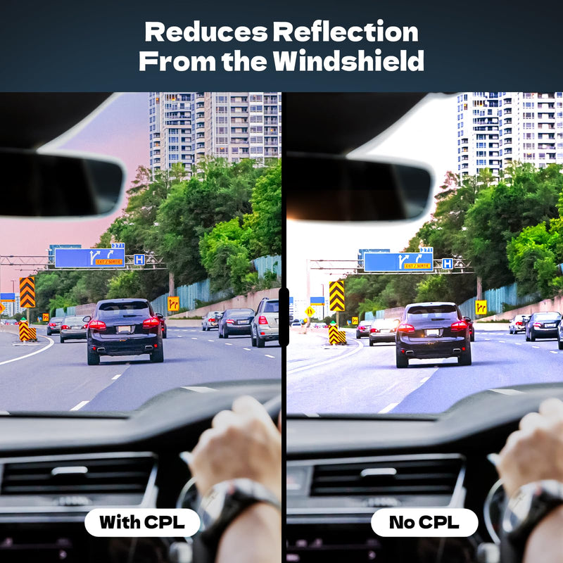 CPL Filter Circular Polarizing Filter，Lens Protection for Vantrue E1, E2, E3, E1 Lite, S1 Pro, N4 Pro,N5 Dash Cam