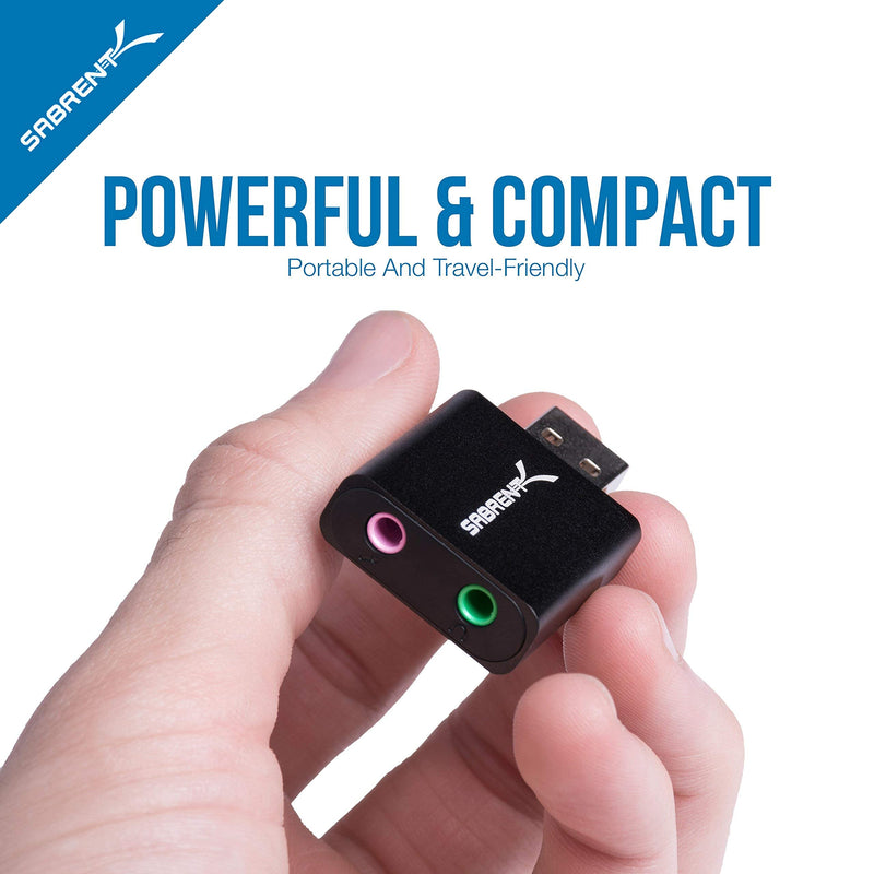 Sabrent 13 Port High Speed USB 2.0 Hub +Aluminum USB External Stereo Sound Adapter for Windows and Mac.