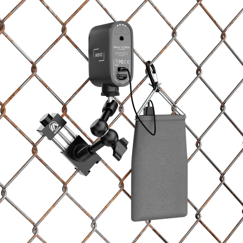 Mounting Kit for Gamechanger Fence Mount for iPhone, Mevo Start, Phones, GoPro to a Backstop Chain Link Fence for Gamechanger Recording Baseball,Softball and Tennis Games(M5)