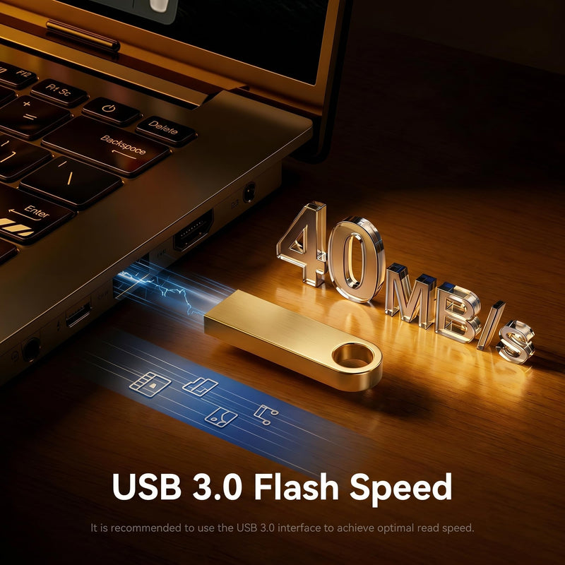 16GB USB 3.0 Flash Drive for Voice Recorders - Portable USB-A Drive for Audio File Backup - Thumb Drive Compatible with PC, Audio Recorders Black