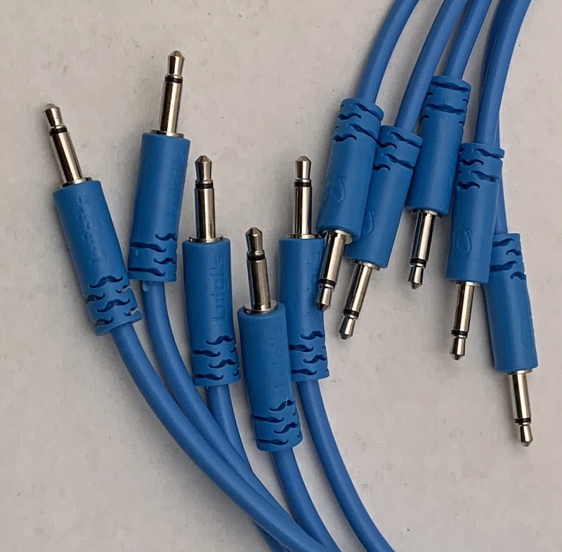 Spaghetti Patch Cables Shielded Patch Cords | 3.5 mm Mono Male to Male | 26 AWG Copper Wire | Flexible No-Kink PVC Jacket