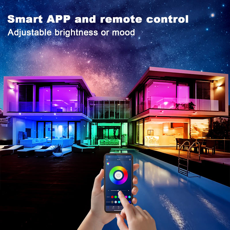 [AUSTRALIA] - dalattin Led Lights for Bedroom 200ft, Smart Led Strip Lights with App Control Remote, RGB LED Light Strips, 24V Led Strip Lights for Room Decoration Party, Festival Decor(2 Rolls of 100ft) 200FT(Bluetooth) 