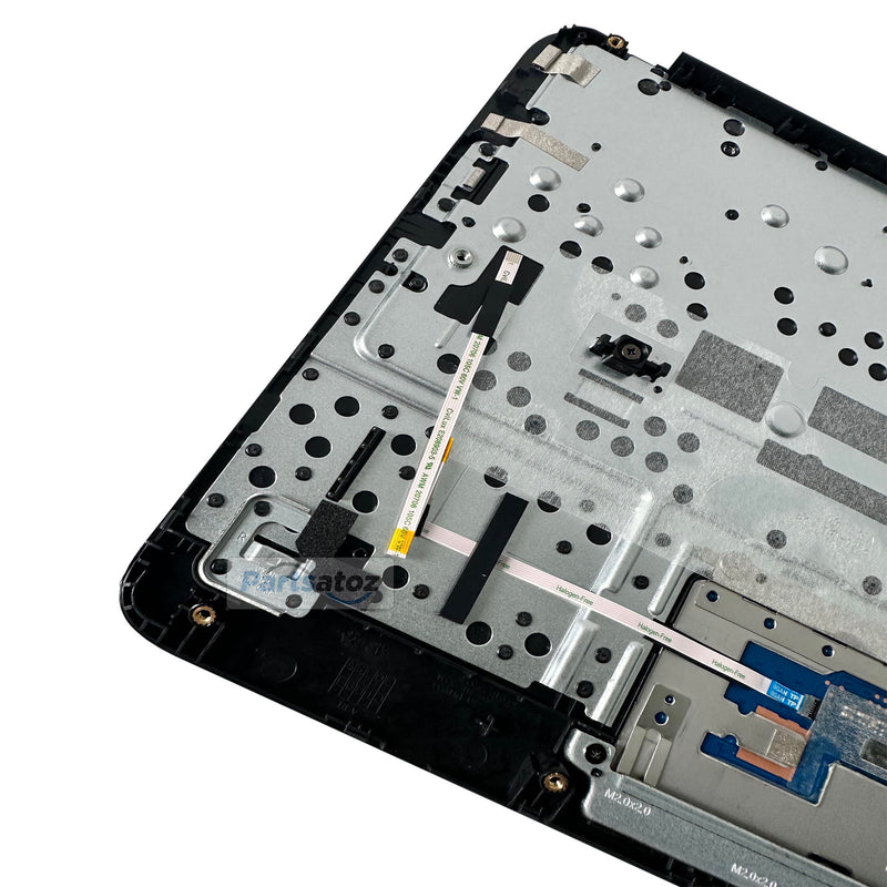 Laptop Palmrest Upper Case with US Keyboard Touchpad Assembly Replacement for HP Chromebook 11 G8 EE G8 EE Touch TPN-Q232 L90338-001 L90339-001 Top Cover Gray Upper Case Assembly L90339-001