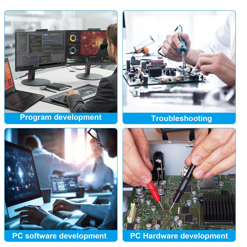 Pickit 3 Kit3 PIC Programmer, AYWHP Microcontroller Programmer, Emulator, USB Cable for Programming, Troubleshooting, PC Software and Hardware Development