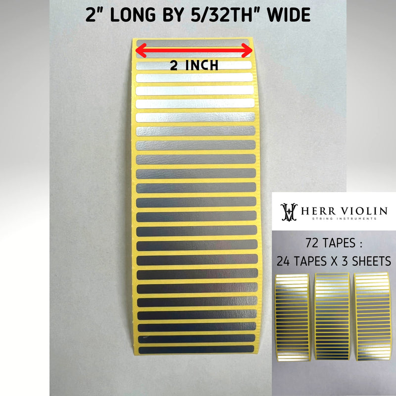 Instrument Fingerboard Tape for Violin and Viola, String Instrument fingerboard Tapes, Note Positioning tape, Sliver