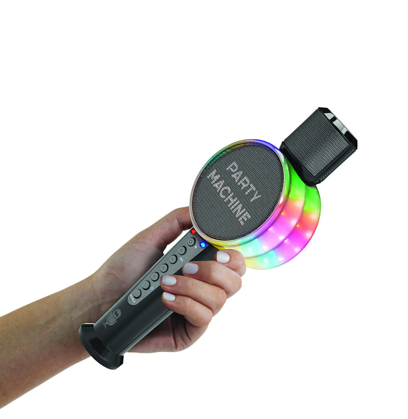Singing Machine SMM548C Party Machine Duet Microphones with Bluetooth, Voice Changers, LED Lights
