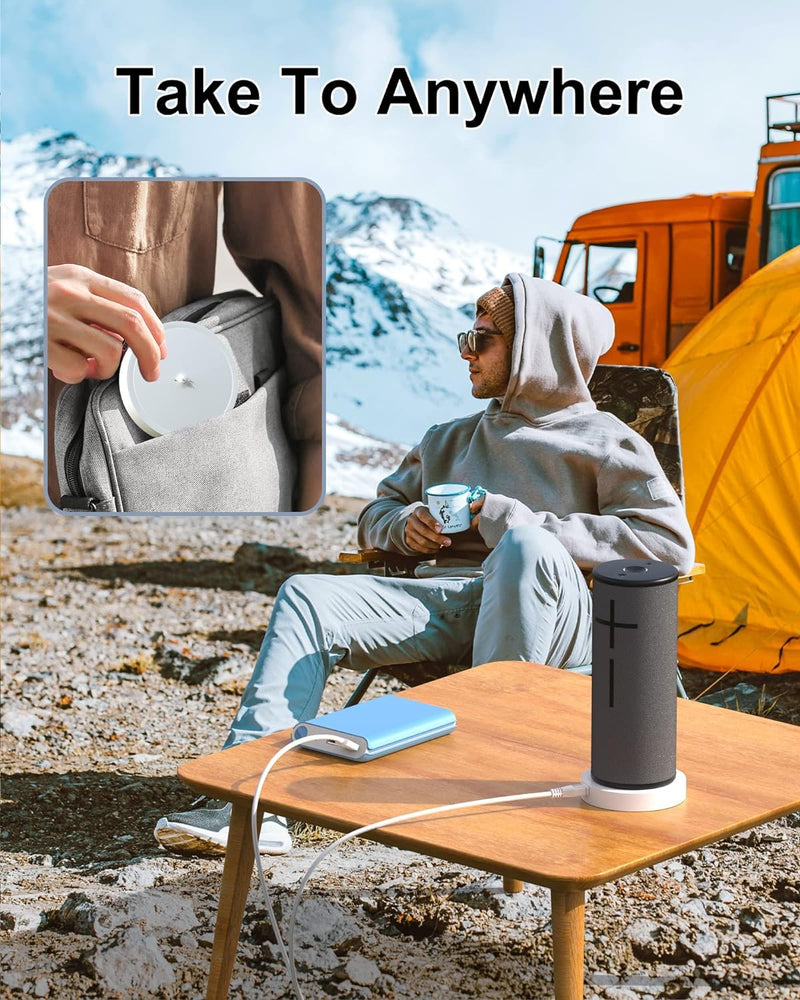 [AUSTRALIA] - Charging Dock Compatible with Ultimate Ears UE Boom 3, MEGABOOM 3, Blast & MEGABLAST Portable Waterproof Speaker. (White) White 