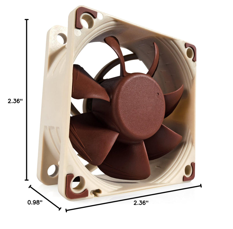 Noctua NF-A6x25 PWM, Premium Quiet Fan, 4-Pin (60mm, Brown)