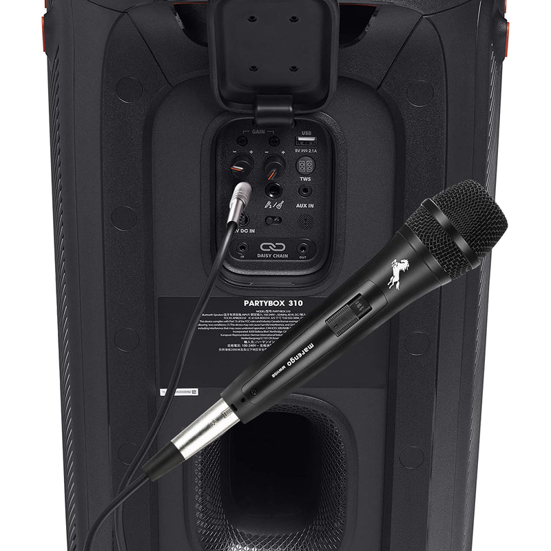 Marengo Dynamic Vocal Microphone for Karaoke Speaker,Wired Handheld Mic with On and Off Switch and 13ft Detachable Cable MWH58