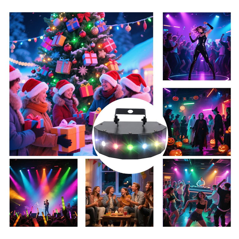 Stage Strobe Light,105W LED Stage Lights,Sound Activated and Auto Mode, Stage Lighting for Bars Birthday Wedding Halloween with Remote Control (RGB Light) RGB Light