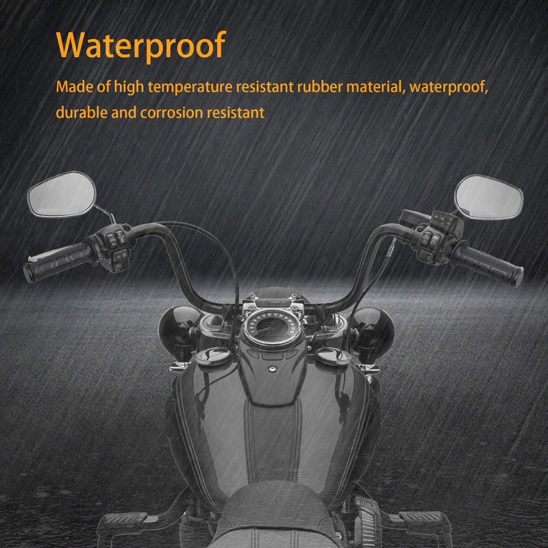 [AUSTRALIA] - NTHREEAUTO Universal 7/8'' Heated Grips Motorcycle Handlebar Grip Compatible with Harley Honda Kawasaki Yamaha Dirt Bike ATV 
