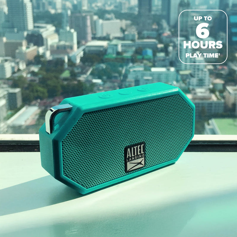 [AUSTRALIA] - Altec Lansing Mini H2O - Waterproof Bluetooth Speaker, IP67 Certified & Floats in Water, Compact & Portable Speaker for Hiking, Camping, Pool, and Beach Mint 