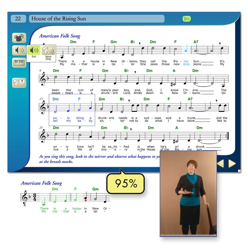 eMedia Singing Method v1.1 (Latest Version) - Learn at Home PC/Mac Disc