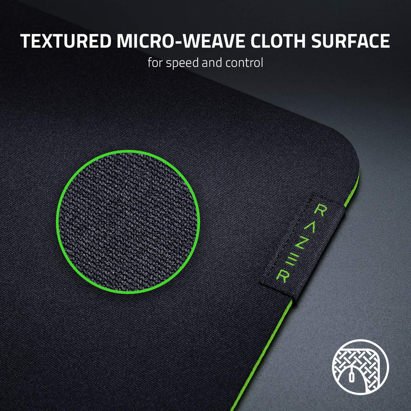 Razer Gigantus v2 Cloth Gaming Mouse Pad (Medium): Thick, High-Density Foam - Non-Slip Base - Classic Black Medium Mat