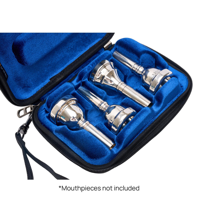 Protec ZIP Trombone/Euphonium Mouthpiece Case (4-Piece), Black, Model BM222 4-Piece