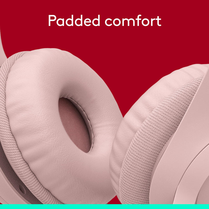[AUSTRALIA] - Logitech H390 Wired Headset for PC/Laptop, Stereo Headphones with Noise Cancelling Microphone, USB-A, in-Line Controls, Works with Chromebook - Rose 1 Pack 