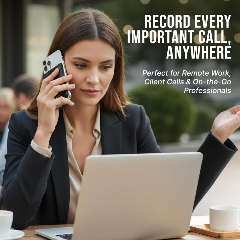 [AUSTRALIA] - AI Voice Recorder 64GB – Smart Digital Audio Recorder with Noise Cancellation, Real-Time Transcription, Support 155 Languages, Long Battery Life for Meetings, Lectures, Interviews 