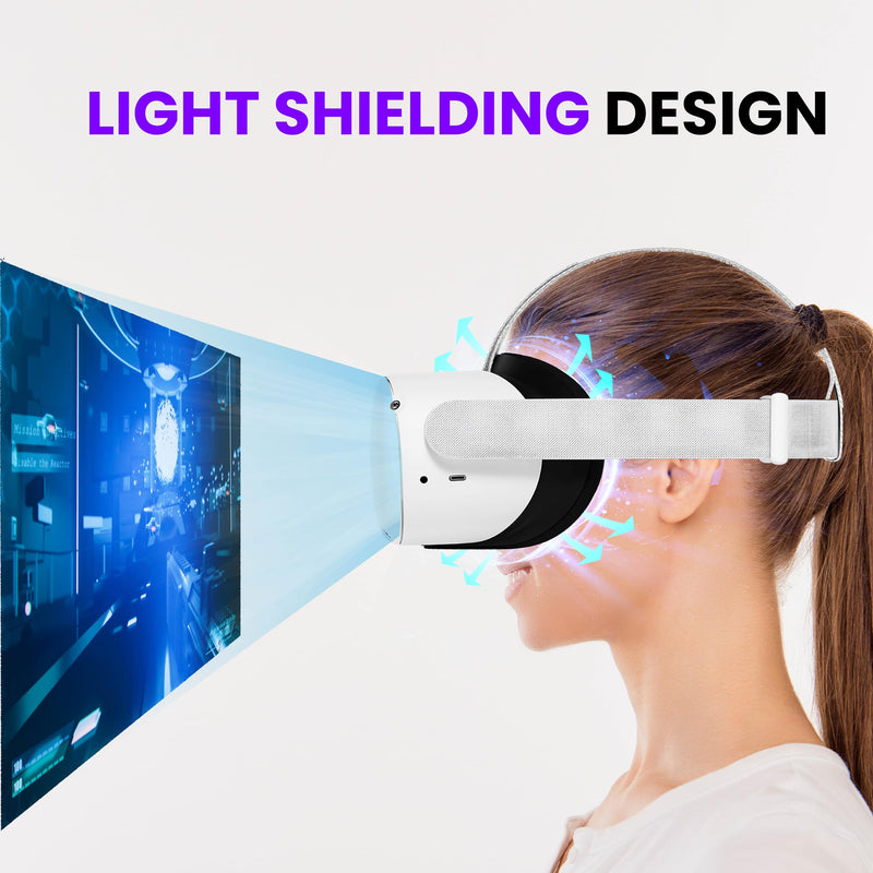Alpatronix Cooling Facial Interface Compatible with Meta Oculus Quest 2 with 2 Cooling Liquid Gel Soft Face Pads No Fan/No Dry Eye, Lightweight Oculus Quest 2 Accessories.